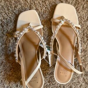 a new day Cream Pearl-Embellished Heels